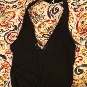 Pacsun black body suit low cut with lace
